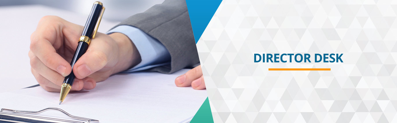 Director desk banner